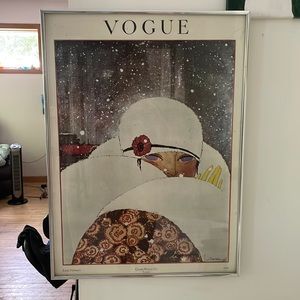 1919 Vogue “Early February” framed art print by Georges Lepape.